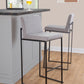 Fuji High Back 30" Fixed-Height Barstool - Set of 3 By LumiSource - B30-FUJIHBFB BKBG3 | Bar Stools | Modishstore - 9