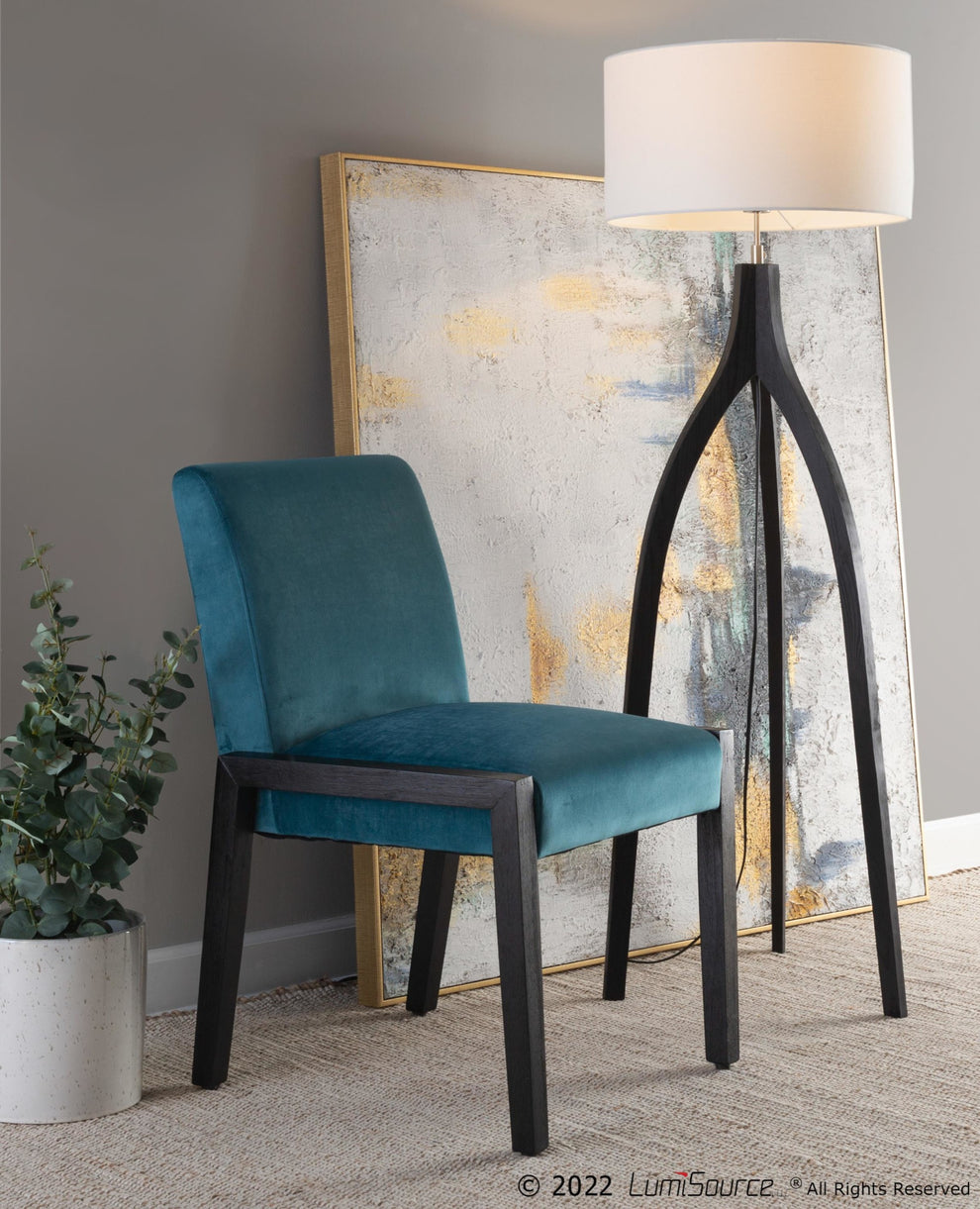 Wishbone Floor Lamp By LumiSource - LFL-WSHBNFL2 BKW | Floor Lamps | Modishstore - 2