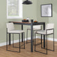 Fuji High Back 26" Fixed-Height Counter Stool - Set of 3 By LumiSource - B26-FUJIHBFB BKBG3 | Counter Stools | Modishstore - 2