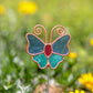 Stained Glass Pot Stakes - Butterfly 16"H Set of 3 Set of 2 By Garden Age Supply