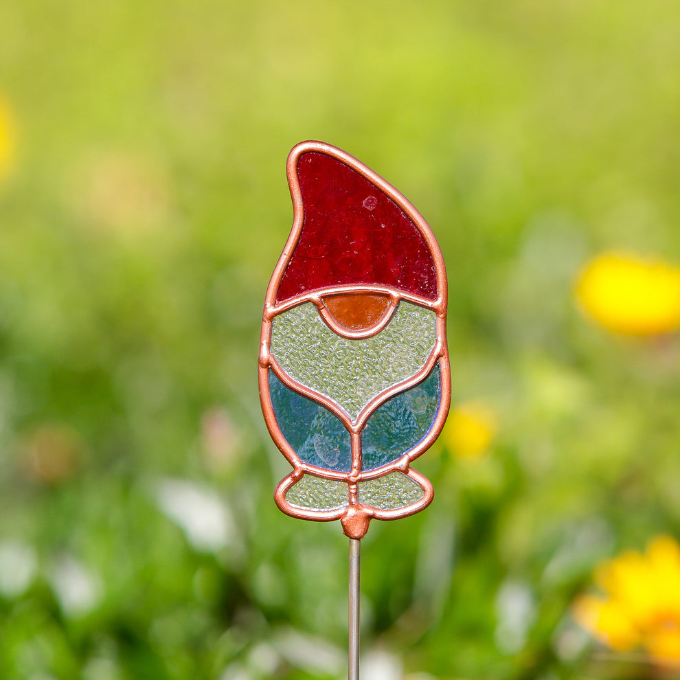 Stained Glass Pot Stakes - Gnom 16"H Set of 3 Set of 2 By Garden Age Supply | Sculptures | Modishstore - 3