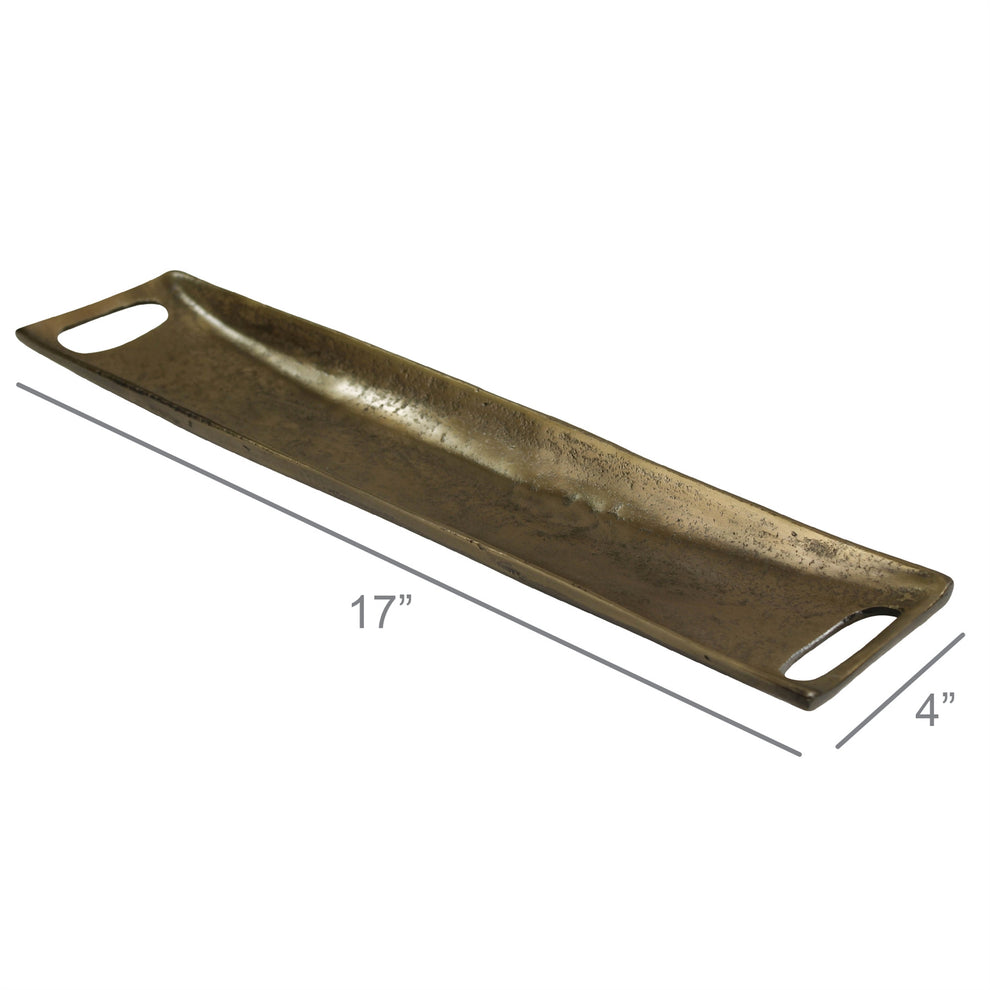 Dash Rectangle Tray, Brass - Small Set Of 4 By HomArt | Decorative Trays & Dishes | Modishstore - 4