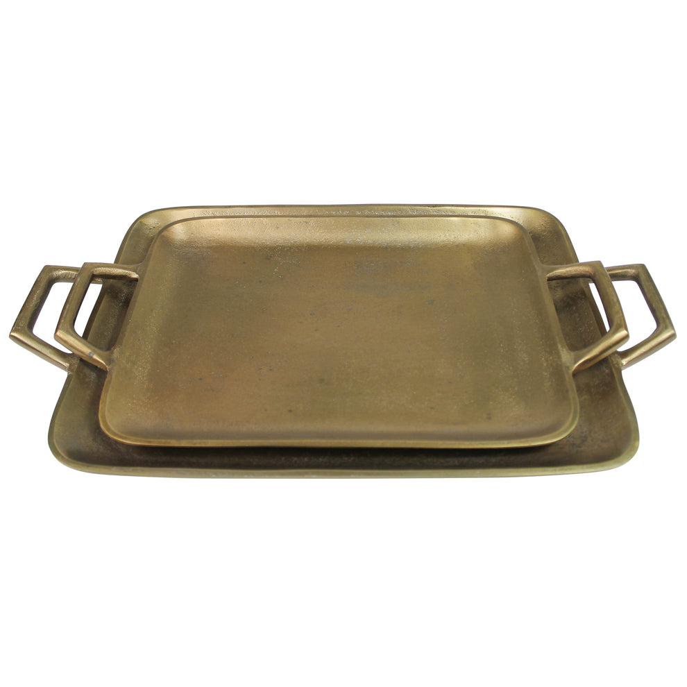 Murray Tray, Brass - Sm Set Of 4 By HomArt | Trays | Modishstore - 3