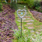 B&W Stone Heart Garden Stake Set of 4 By Garden Age Supply