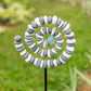 B&W Stone Spiral Garden Stake Set of 4 By Garden Age Supply