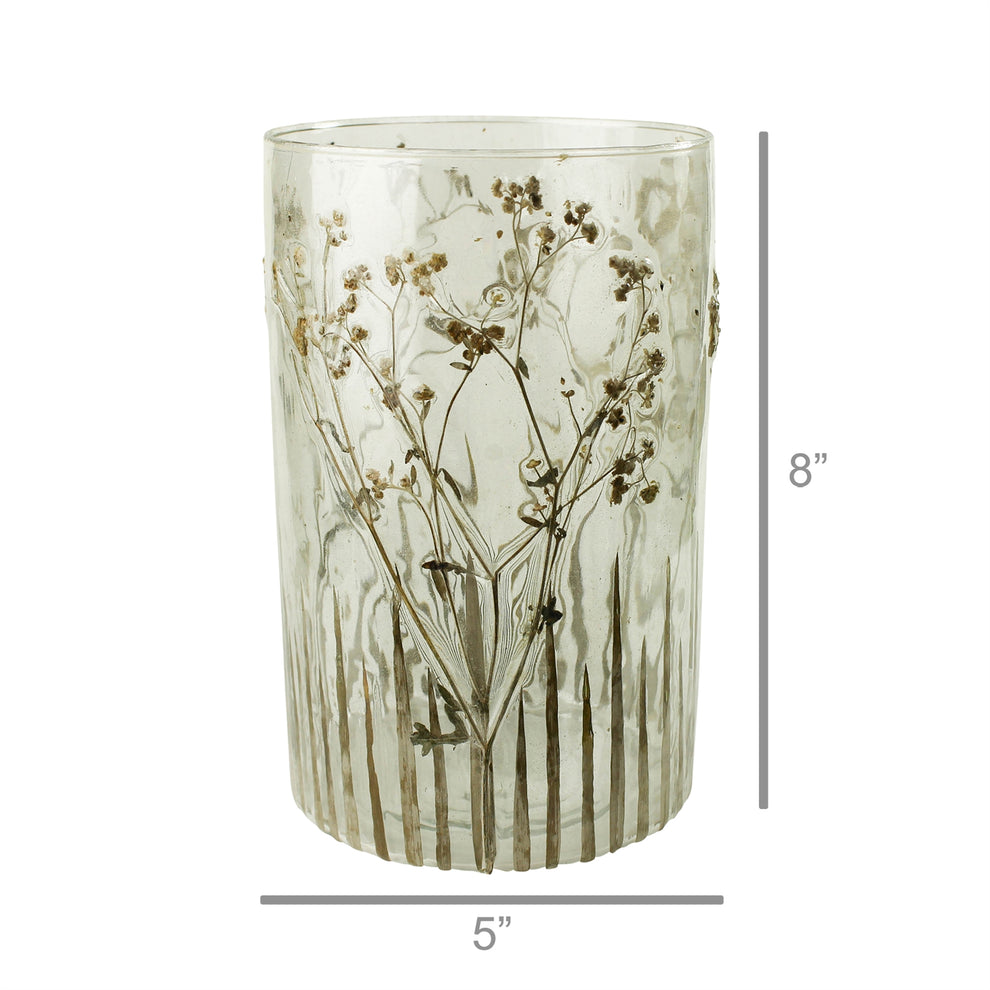 Enameled Prairie Grass Hurricane - Large Set Of 4 By HomArt | Candle Holders | Modishstore - 2