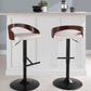 Grotto Adjustable Barstool - Set of 2 By LumiSource - BS-GROTTOPU-STRT2 BKCHW2 | Bar Stools | Modishstore