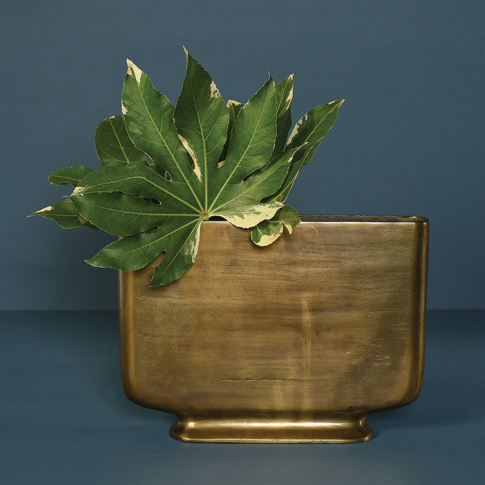 Cecilia Vase - Medium - Brass By HomArt | Vases | Modishstore - 3