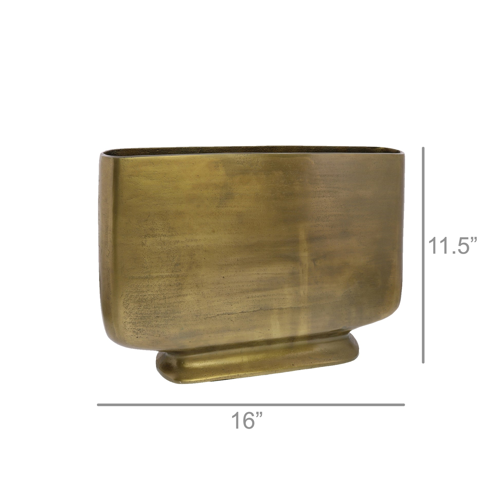 Cecilia Vase - Medium - Brass By HomArt | Vases | Modishstore - 5