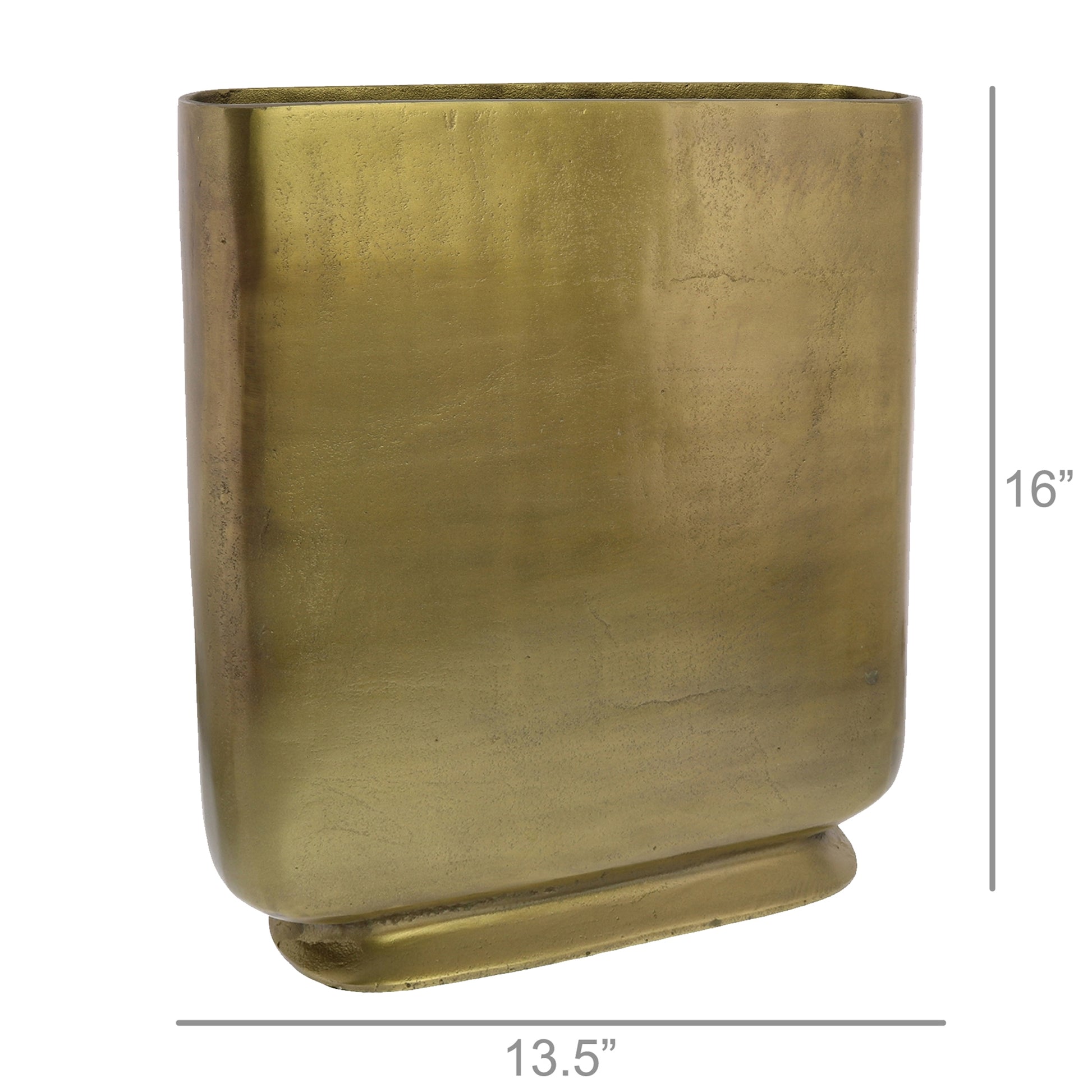 Cecilia Vase - Large - Brass By HomArt | Vases | Modishstore - 5