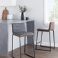 Mason Mara 26" Fixed-Height Counter Stool - Set of 2 By LumiSource - B26-MASONPU-MARA1 BKWLBK2 | Counter Stools | Modishstore - 9