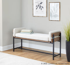 Kari Bench By LumiSource - BC18-KARI2 BKBNCR1