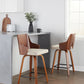 Ariana 24" Fixed-Height Counter Stool - Set of 2 By LumiSource - B24-ARIA-GRTZX2 WLWLBG2 | Counter Stools | Modishstore - 4
