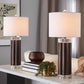 Cylinder Fluted 29.25" Polyresin Table Lamp - Set of 2 By LumiSource - GTP29-CYLFLT BNW2 | Table Lamps | Modishstore - 2