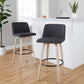 Toriano 30" Fixed-Height Barstool - Set of 2 By LumiSource - B30-TRNOFB-GRTZQ2 WWBU2 | Bar Stools | Modishstore - 10