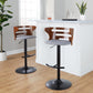 Cosi Adjustable Barstool - Set of 2 By LumiSource - BS-COSIFB-RT2 BKWLCHAR2 | Bar Stools | Modishstore - 11