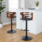 Cosi Adjustable Barstool - Set of 2 By LumiSource - BS-COSIFB-RT2 BKWLCHAR2 | Bar Stools | Modishstore - 2