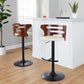 Cosi Adjustable Barstool - Set of 2 By LumiSource - BS-COSIPU-RT2 BKWLBN2 | Bar Stools | Modishstore - 12