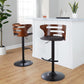Cosi Adjustable Barstool - Set of 2 By LumiSource - BS-COSIPU-RT2 BKWLBN2 | Bar Stools | Modishstore - 4