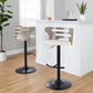Cosi Adjustable Barstool - Set of 2 By LumiSource - BS-COSIPU-RT2 BKLGYBK2 | Bar Stools | Modishstore - 8