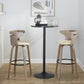 Cosini 30" Fixed-Height Barstool - Set of 2 By LumiSource - B30-COSIPU-GRTZQ2 LGYLGYBK2 | Bar Stools | Modishstore - 11