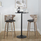 Cosini 30" Fixed-Height Barstool - Set of 2 By LumiSource - B30-COSIPU-GRTZR2 LGYLGYBK2 | Bar Stools | Modishstore - 3