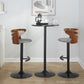 Cosi Adjustable Barstool - Set of 2 By LumiSource - BS-COSIFB-RT2 BKWLCHAR2 | Bar Stools | Modishstore - 13