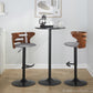 Cosi Adjustable Barstool - Set of 2 By LumiSource - BS-COSIFB-RT2 BKWLCHAR2 | Bar Stools | Modishstore - 14