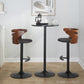 Cosi Adjustable Barstool - Set of 2 By LumiSource - BS-COSIFB-RT2 BKWLCHAR2 | Bar Stools | Modishstore - 3