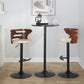 Cosi Adjustable Barstool - Set of 2 By LumiSource - BS-COSIPU-RT2 BKWLBN2 | Bar Stools | Modishstore - 13