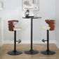 Cosi Adjustable Barstool - Set of 2 By LumiSource - BS-COSIPU-RT2 BKWLBN2 | Bar Stools | Modishstore - 14