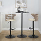 Cosi Adjustable Barstool - Set of 2 By LumiSource - BS-COSIPU-RT2 BKLGYBK2 | Bar Stools | Modishstore - 10