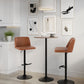 Toriano Adjustable Barstool - Set of 2 By LumiSource - BS-TRNOPU-RT2 AUBK2 | Bar Stools | Modishstore - 22