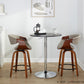 Symphony 24" Fixed-Height Counter Stool - Set of 2 By LumiSource - B24-SYMPPU-GRTZQ2 LGYLGYBK2 | Counter Stools | Modishstore - 11