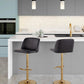 Toriano Adjustable Barstool - Set of 2 By LumiSource - BS-TRNOPU-RT2 AUBK2 | Bar Stools | Modishstore