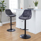 Diana Adjustable Barstool - Set of 2 By LumiSource - BS-DIANAV-RT2 BKGY2 | Bar Stools | Modishstore