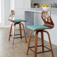 Folia 24" Fixed-Height Barstool - Set of 2 By LumiSource - B24-FOLIAFB-GRTZQ2 LGYLGYLGY2 | Bar Stools | Modishstore - 22