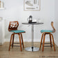 Folia 24" Fixed-Height Barstool - Set of 2 By LumiSource - B24-FOLIAFB-GRTZQ2 LGYLGYLGY2 | Bar Stools | Modishstore - 25