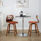 Folia 24" Fixed-Height Barstool - Set of 2 By LumiSource - B24-FOLIAFB-GRTZQ2 LGYLGYLGY2 | Bar Stools | Modishstore - 14