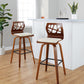 Folia 30" Fixed-Height Barstool - Set of 2 By LumiSource - B30-FOLIAPU-GRTZX2 NANACR2 | Bar Stools | Modishstore - 23