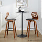 Folia 30" Fixed-Height Barstool - Set of 2 By LumiSource - B30-FOLIAPU-GRTZX2 NANACR2 | Bar Stools | Modishstore - 15