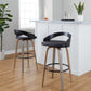 Grotto 30" Fixed-Height Barstool - Set of 2 By LumiSource - B30-GROTTOPU-GRTZR2 NANABN2 | Bar Stools | Modishstore - 32