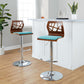 Folia Adjustable Barstool - Set of 2 By LumiSource - BS-FOLIAFB-RT2 CHRLGYLGY2 | Bar Stools | Modishstore - 29