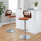 Folia Adjustable Barstool - Set of 2 By LumiSource - BS-FOLIAFB-RT2 CHRLGYLGY2 | Bar Stools | Modishstore - 19
