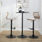 Folia Adjustable Barstool - Set of 2 By LumiSource - BS-FOLIAFB-RT2 BKLGYLGY2 | Bar Stools | Modishstore - 4