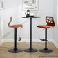 Folia Adjustable Barstool - Set of 2 By LumiSource - BS-FOLIAFB-RT2 BKLGYLGY2 | Bar Stools | Modishstore - 21