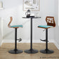 Folia Adjustable Barstool - Set of 2 By LumiSource - BS-FOLIAFB-RT2 BKLGYLGY2 | Bar Stools | Modishstore - 31