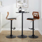 Folia Adjustable Barstool - Set of 2 By LumiSource - BS-FOLIAPU-RT2 BKNACR2 | Bar Stools | Modishstore - 14