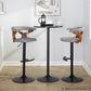 Gardenia Adjustable Barstool - Set of 2 By LumiSource - BS-GARDFB-RT2 BKWLCHAR2 | Bar Stools | Modishstore - 11