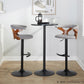 Gardenia Adjustable Barstool - Set of 2 By LumiSource - BS-GARDFB-RT2 BKWLCHAR2 | Bar Stools | Modishstore - 12